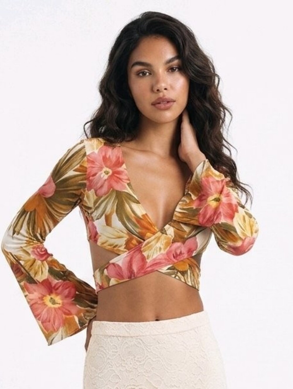 Floral crop top